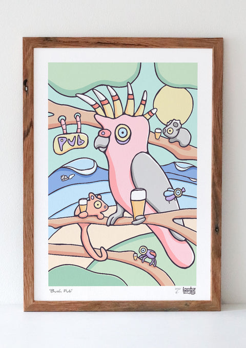 Bush Pub Art Print
