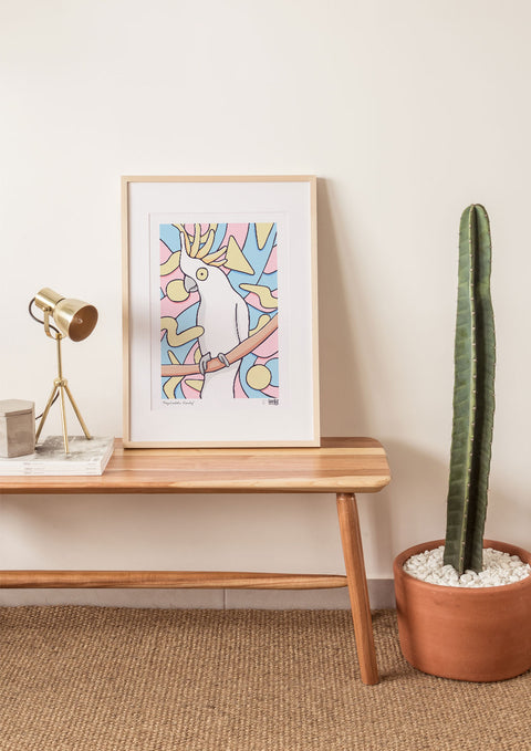 Psychedelic Cocky Art Print