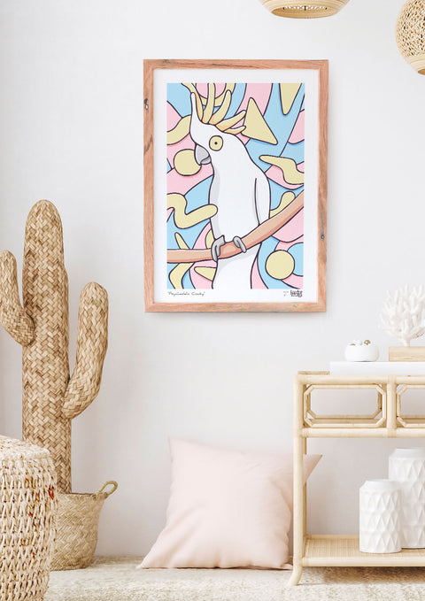 Psychedelic Cocky Art Print