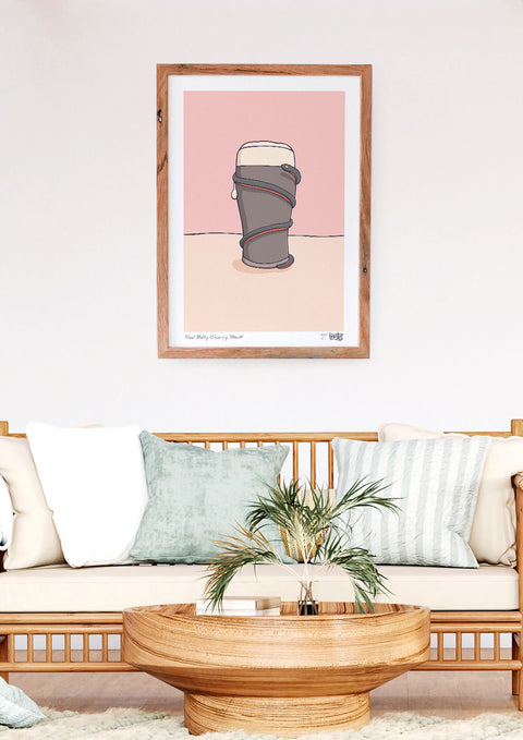 Red Belly Cherry Stout Art Print
