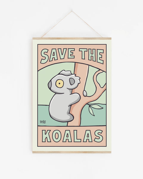 Save The Koalas Poster