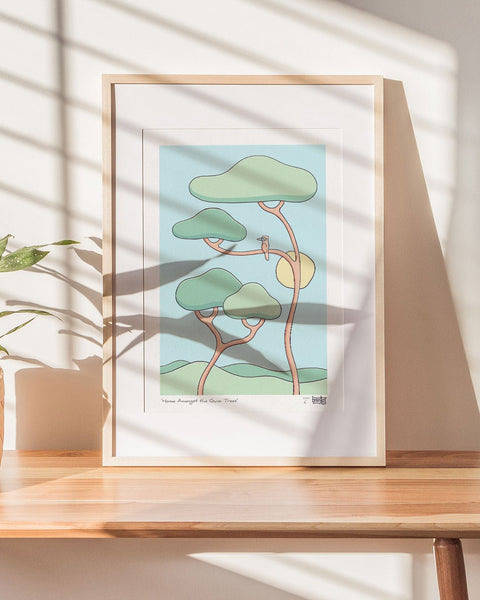 Home Amongst the Gum Trees Art Print