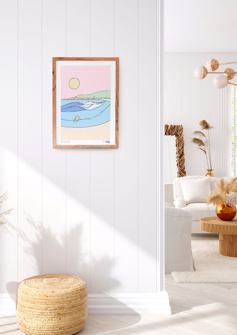 Early Surf Art Print