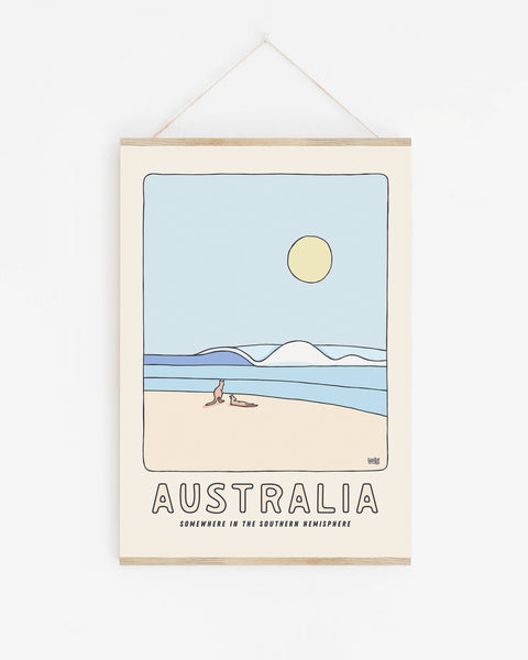 Australia Kangaroos Poster