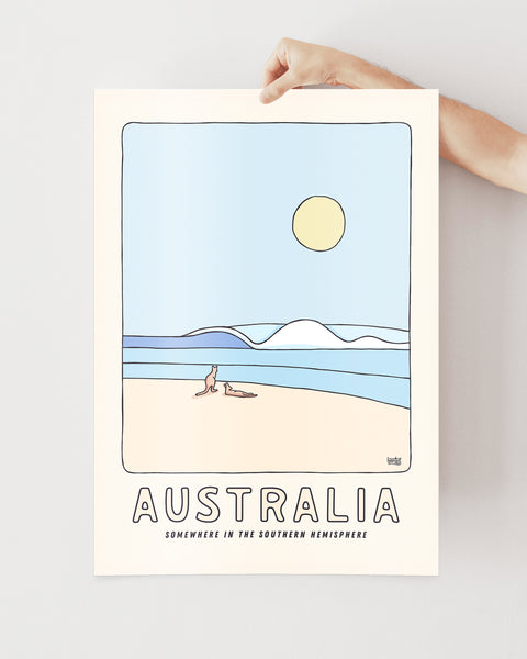 Australia Kangaroos Poster