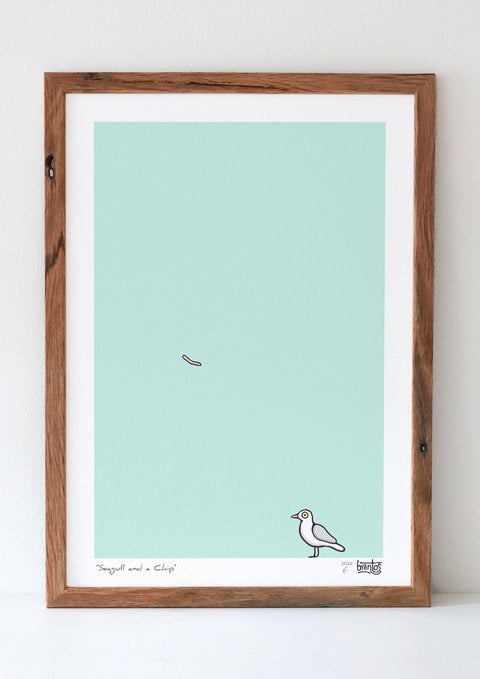 Seagull and Chip Art Print